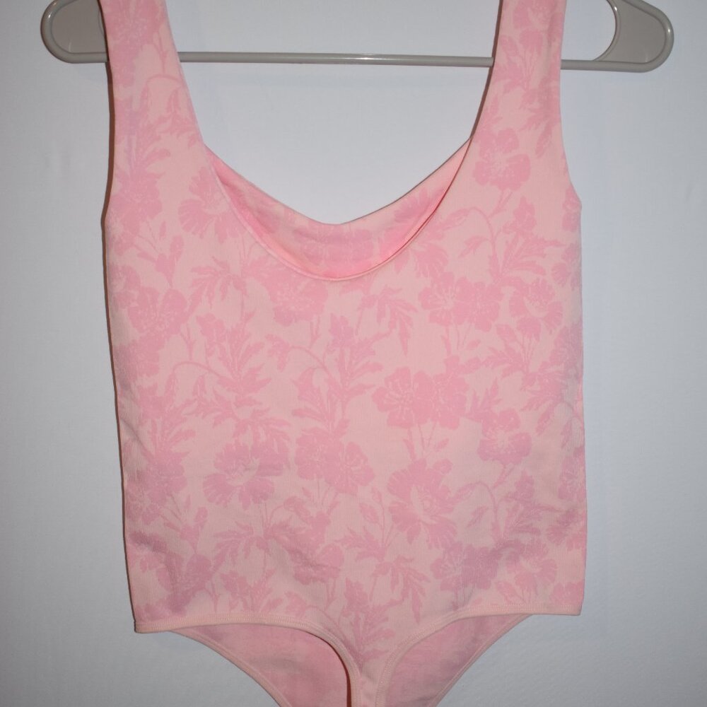 Free People Intimately Clean Lines Bodysuit In Pink Women's M/L - Picture 2 of 3